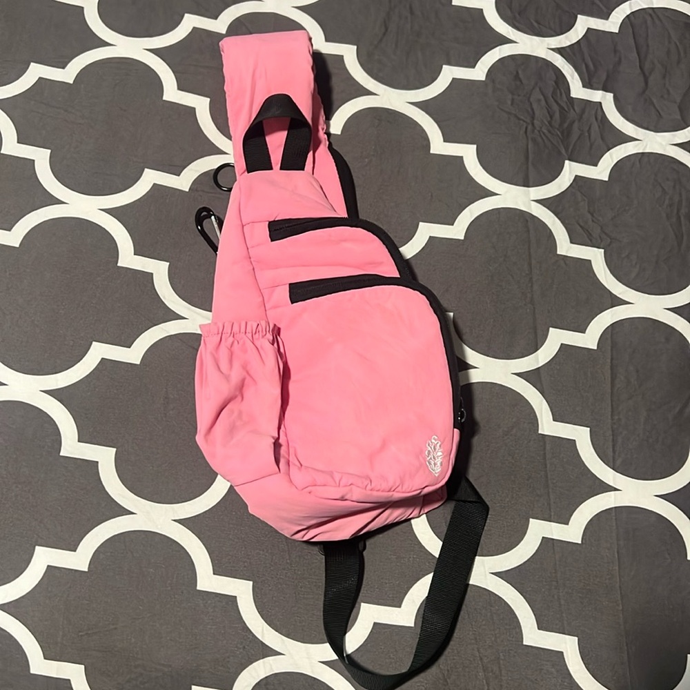 Pink free people bag